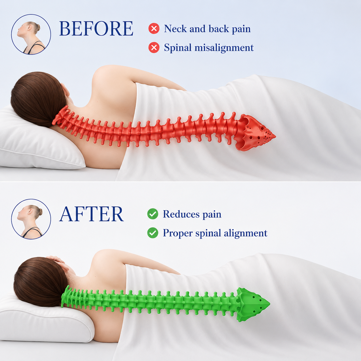 The Calmerion pillow gives you deep, comfortable sleep and a rested start to your day