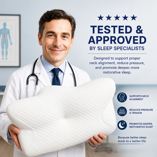 The Calmerion pillow gives you deep, comfortable sleep and a rested start to your day
